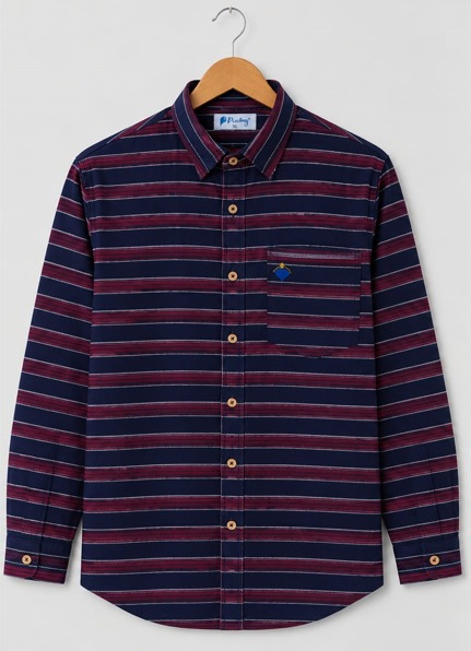 CASUAL BLUE HORIZONDAL LINE