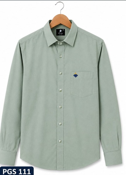 PLAIN LIGHT OLIVE GREEN DOBBY