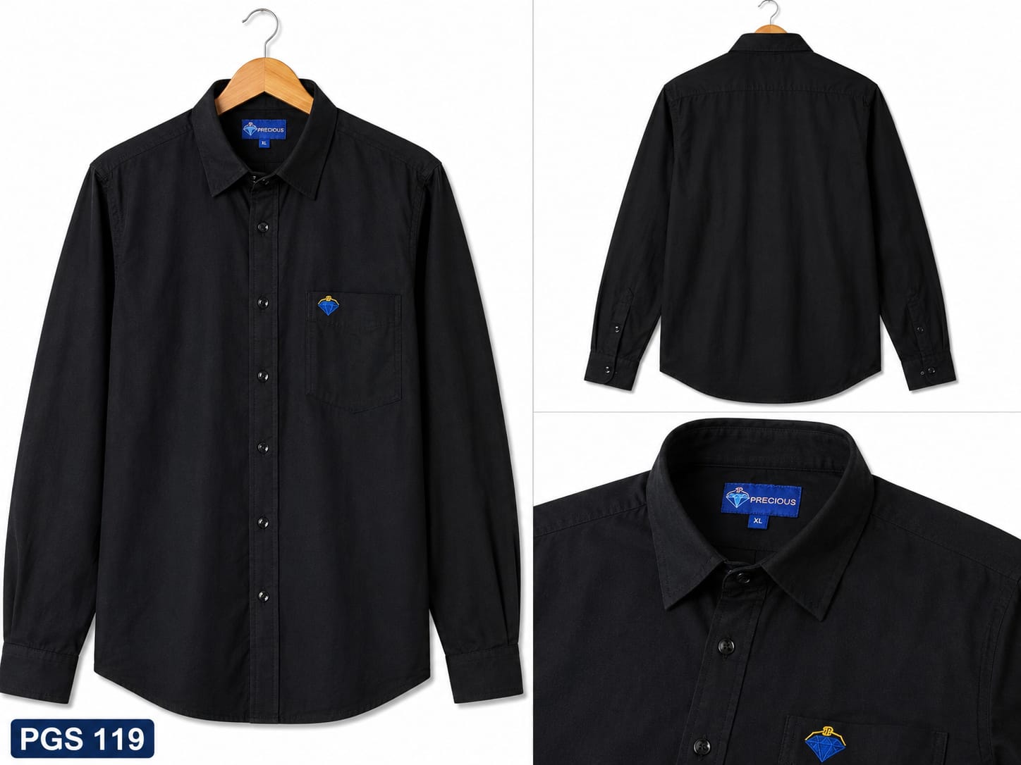 PRINTED BLUE CASUAL COTTON